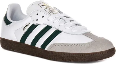 Produktbild von Adidas Samba OG In White Green – 8.5 UK - 42 2/3 EU - 9M/10F US / White Green