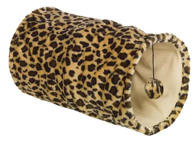 Image de Tunnel en peluche Nobby Ø 25 x 50 cm léopard