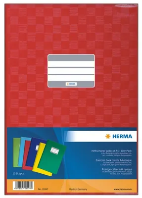 Immagine prodotto di Protezioni per quaderni A4, colorate, assortite, confezione da 40 x 10 pezzi