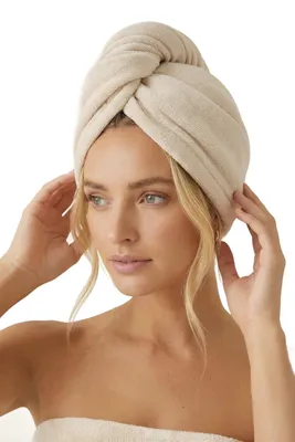 Produktbild von Spod Igły i Nitki Turban Haarhandtuch Mikrofaser Active 350 g/m² Beige