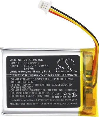 Immagine prodotto di TECHTEK Batteria compatibile con [adidas] RPT-01 sostituisce AHB603040
