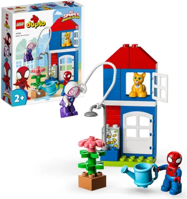 Obrázek produktu pro LEGO 10995 DUPLO Spider-Manův dům, Spideyho stavebnice na stavění s figurkou a kostkami pro batolata od 2 let, Spidey a jeho super přátelé