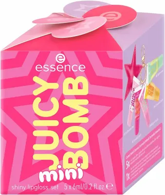 Produktbild von Essence JUICY BOMB Mini Shiny Lipgloss Holiday Happiness Set