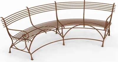 Produktbild von Casa Padrino Jugendstil Gartenbank 190 x 148 x H. 90 cm - Verschiedene Farben - Gebogene Schmiedeeisen Bank mit Pferdehuf Füßen - Jugendstil Schmiedeeisen Garten & Terrassen Möbel