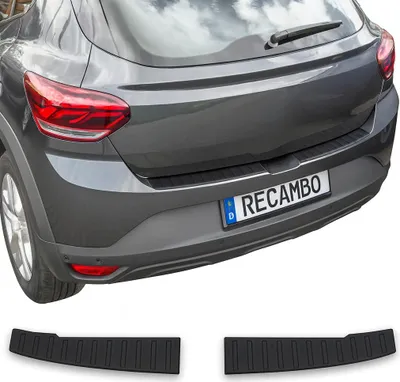 Immagine prodotto di Protezione per il bordo del bagagliaio in ABS compatibile con Dacia Sandero III | DJF | Anno di produzione dal 2021 in poi