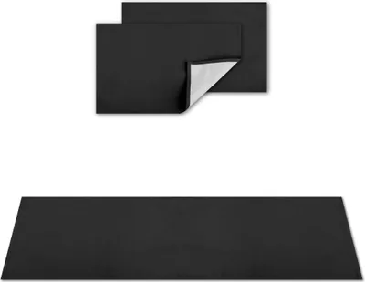 Produktbild von Platzsets Tischläufer Tischmatte Tischdecke, moderne Tischdeko (Schwarz  / 1x Tischläufer + 2x Platzsets)