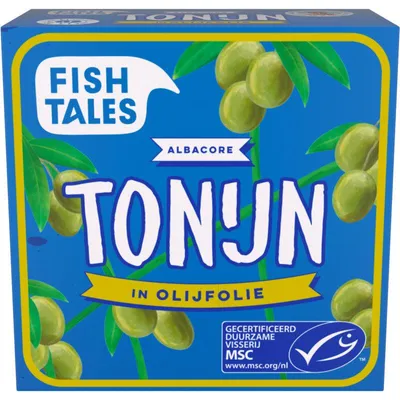 Image de Fish Tales Filets de thon blanc à l'huile d'olive, 80 g - tendres et riches en protéines