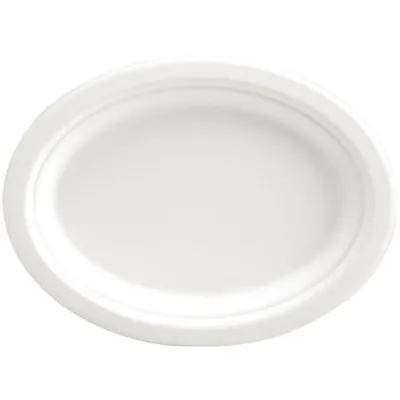 Immagine prodotto di NATUREStar 41027Teller oval 265 x 200 mm Zuckerrohr weiß