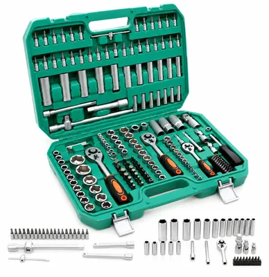 Produktbild von 172-teiliger TORX-Steckschlüsselsatz mit Koffer | Kraft&Dele, KI-generiertes Bild