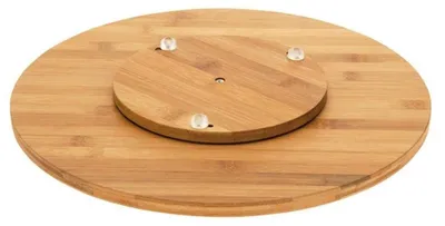 Image de Plateau de service - Pivotant - 35 cm - En bambou - Marron