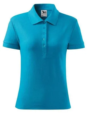 Image de Malfini - Polo pour femmes, en coton, coupe ajustée, modèle PP17418 (XL) (Turquoise)