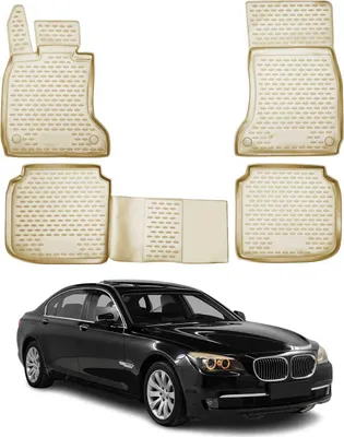 Zdjęcie produktu dla OMAC Gumowe dywaniki podłogowe do BMW serii 7 F02 Long 2008-2015 Beżowe dywaniki samochodowe 4szt