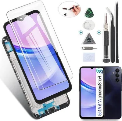 Zdjęcie produktu dla Czarny wyświetlacz LCD z ramką i ekranem dotykowym