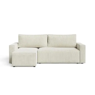 Produktbild von LIVIO S Ecksofa mit Schlaffunktion, Sofa mit Stauraum, Wohnzimmersofa, Couch, Schlafsofa, Lounge-Set - POSO 55