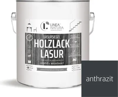 Produktbild von Holzlack Lasur | Möbel | Parkett u.- Treppen im Innenbereich 2,5 L anthrazit