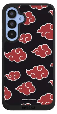 Produktbild von NIVOCASE Handyhülle für Samsung Galaxy A55 5G  Hülle NIVOpure Case Schwarz Naruto Shippuden Offizielles Lizenzprodukt Akatsuki