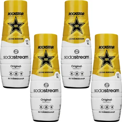 Image de Sodastream Rockstar Original Zero sirop, 440 ml, 4 pièces