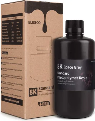 Obrázek produktu pro ELEGOO 8K Standard Resin 1kg, vesmírně šedá