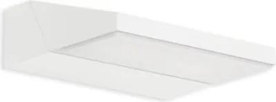A white LED outdoor wall light is shown against a white background.