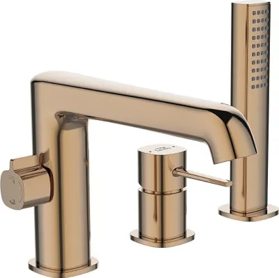Produktbild von POLA Dreiloch-Standbadewannenarmatur, Gold