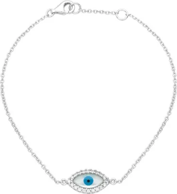 Produktbild von JEWLIX 925 Silber Armband Auge Zirkonia (Silber)