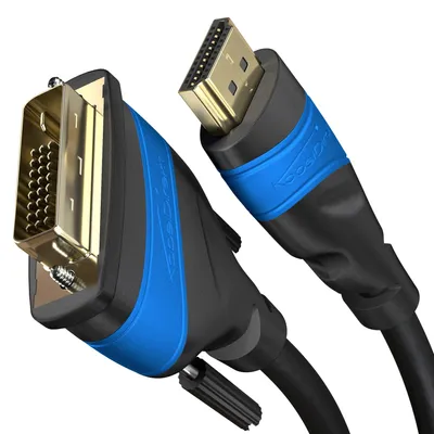Produktbild von KabelDirekt 799422539402, 6 m, HDMI Typ A (Standard), DVI-D, Männlich, Männlich, Gerade