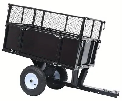 Obrázok produktu pre Kosačka – Koša – Vozík – Robustná oceľová konštrukcia – Nosnosť 150 kg – Čierna