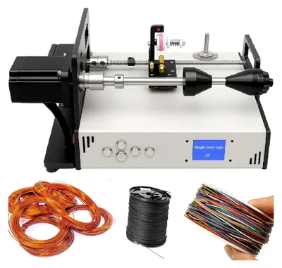 Produktbild von Automatische Spulenwickelmaschine für verschiedene Drahtmaterialien mit einstellbarer Geschwindigkeit
