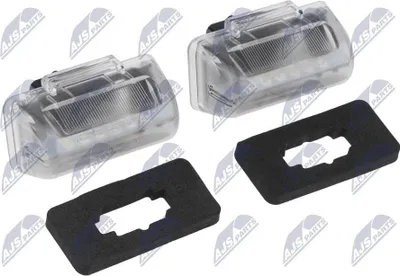 Produktbild von NTY ELP-FR-014 Kennzeichenbeleuchtung für FORD Transit Mk6 Kasten (V347, V348, FA) W5W