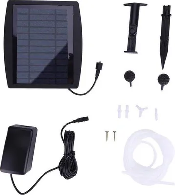 Produktbild von Solarangetriebene Belüftungspumpe für Außenpool und Teich - Fischbecken - Sauerstoffpumpe