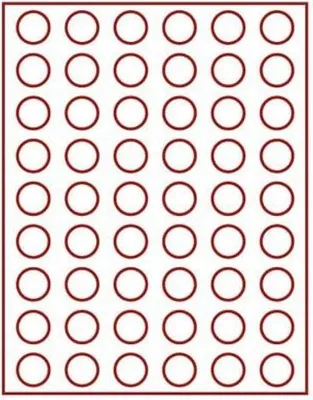 Produktbild von Lindner 2154ME Velourseinlage blau 2154ME (Ø 25,75 mm)