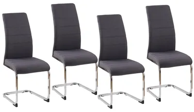 Produktbild von Schwingstuhl SallyC Grau mit Kufengestell, H99 B42 T56 cm, Sitzhöhe 47,5 cm