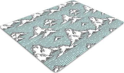 Produktbild von Stuhlunterlage Bürostuhlunterlage 120 cm x 90 cm Bodenmatte Bürostuhlunterlage - Wolkenzeichnung