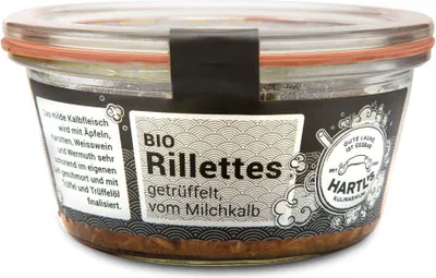 Produktbild von Getrüffeltes Rillettes vom Milchkalb 170g - Fertiggericht von Hartls Kulinarikum