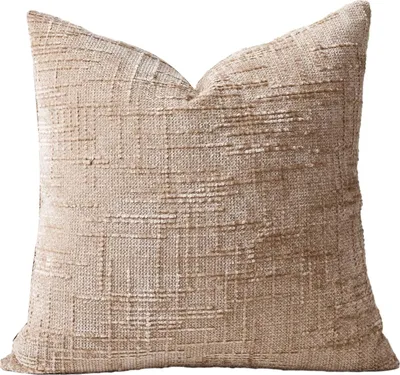 Produktbild von Chenille-Kissenbezug, Boho-Kissenbezug mit verstecktem Reißverschluss, strukturierter dekorativer Kissenbezug für Bauernhaus, Zuhause, Sofa, Couch, Schlafzimmer