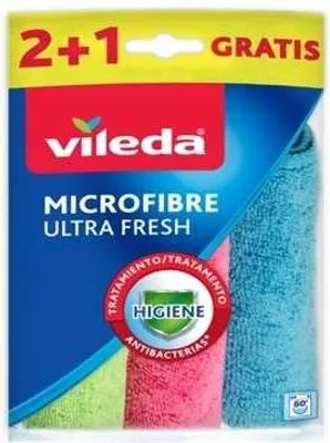 Zdjęcie produktu dla Ściereczka Vileda Mikrofibra Ultra Fresh 3 szt.