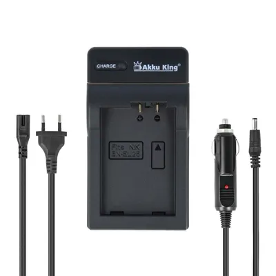 Produktbild von 2in1 KFZ + Netz Ladegerät kompatibel mit Nikon EN-EL25 / EN-EL25a