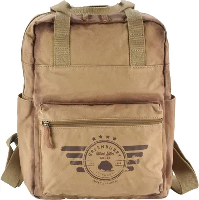 Produktbild von Greenburry Rucksack Canvas BackPack Vintage Aviator mit Tabletfach camel