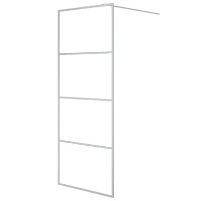 Produktbild von vidaXL Duschwand für Walk-In Dusche Silber 80x195 cm ESG-Glas Klar