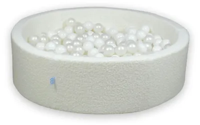 Immagine prodotto di Piscina asciutta 110x30 Boucle White 400 palline: bianco, perla