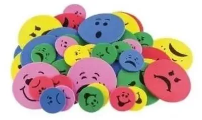Immagine prodotto di Adesivi in schiuma con sorriso 50 pz