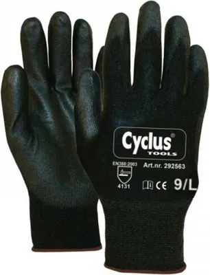 Image de Gants de protection CyclusPolyuréthane/ Flex taille 9 / L noir