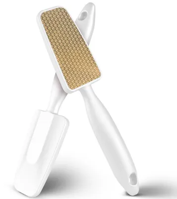 Image de Lime à callosités Nano Glas avec manche long, pour pédicure, blanche, 1 pièce