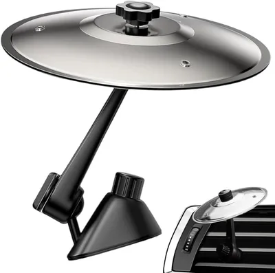 Productafbeelding van Auto Bekken - Muziek Ornament - Auto Decoratie - Grappig Accessoire - 15 x 5 x 1 cm - Zilverkleurig