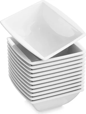 Produktbild von MALACASA, Serie Blance, 12 teillig 350ml Cremeweiß Porzellan Schüsseln Set Müslischalen