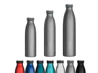 Image de Bouteille isotherme 720°DGREE milkyBottle en acier inoxydable, gris pierre, 0,5 l