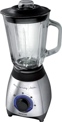 Obrázek produktu pro SENCOR SBL 4371 Stolní mixér, mixovací nádoba 1,5l, 2 rychlosti, funkce Pulse pro mžikové mixování, drcení ledu, příkon 600 W, barva černá-stříbrná