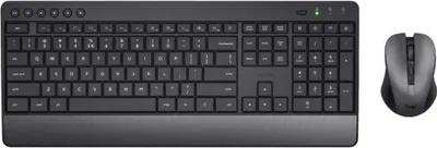 Produktbild von Tastatur mit Maus Trust Trezo Schwarz Qwerty Spanisch