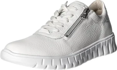 Produktbild von Waldläufer H-Birdy Sneaker mit ProActive Fußbett 916010-169-150, Glattleder, Weiß, Weite H 38 1/2
