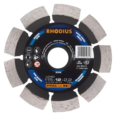 Produktbild von Rhodius Diamantscheiben LD 40 302448 115x12x2,2x22,23 Universal/Beton